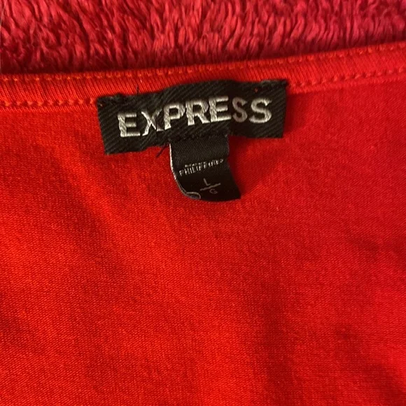 Express red size‎ large top shirt blouse - Picture 2 of 4